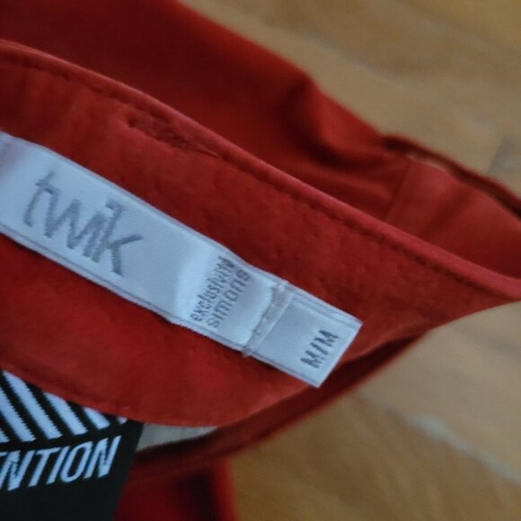 Matching Set! Red Suede Suit: Pants and Jacket - Picture 12 of 12